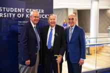 Mike Richey, Bill Gatton and UK President Eli Capilouto